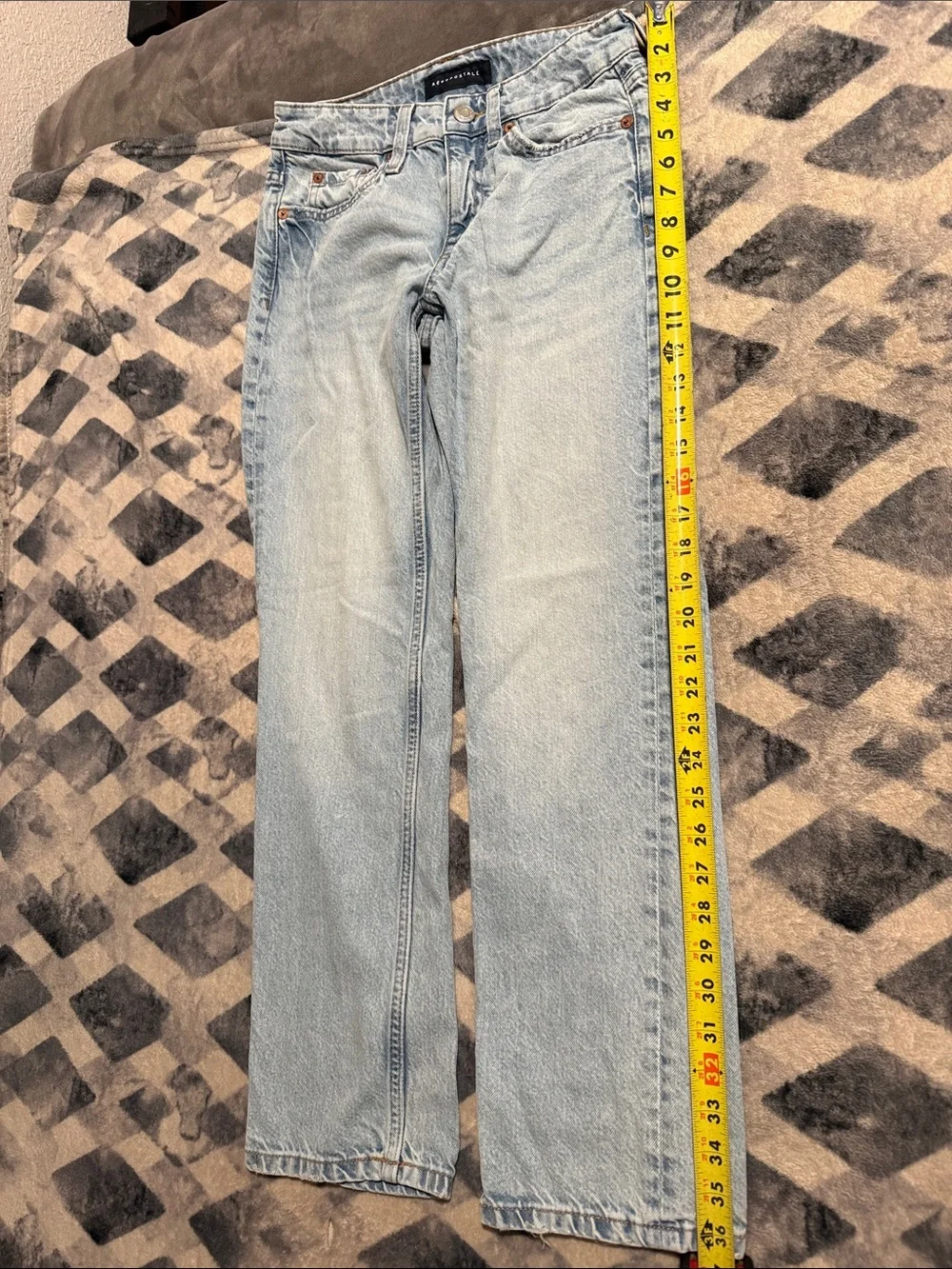 Aeropostale Light Blue Straight Leg Women's Jeans kit girl - Picture 5 of 7